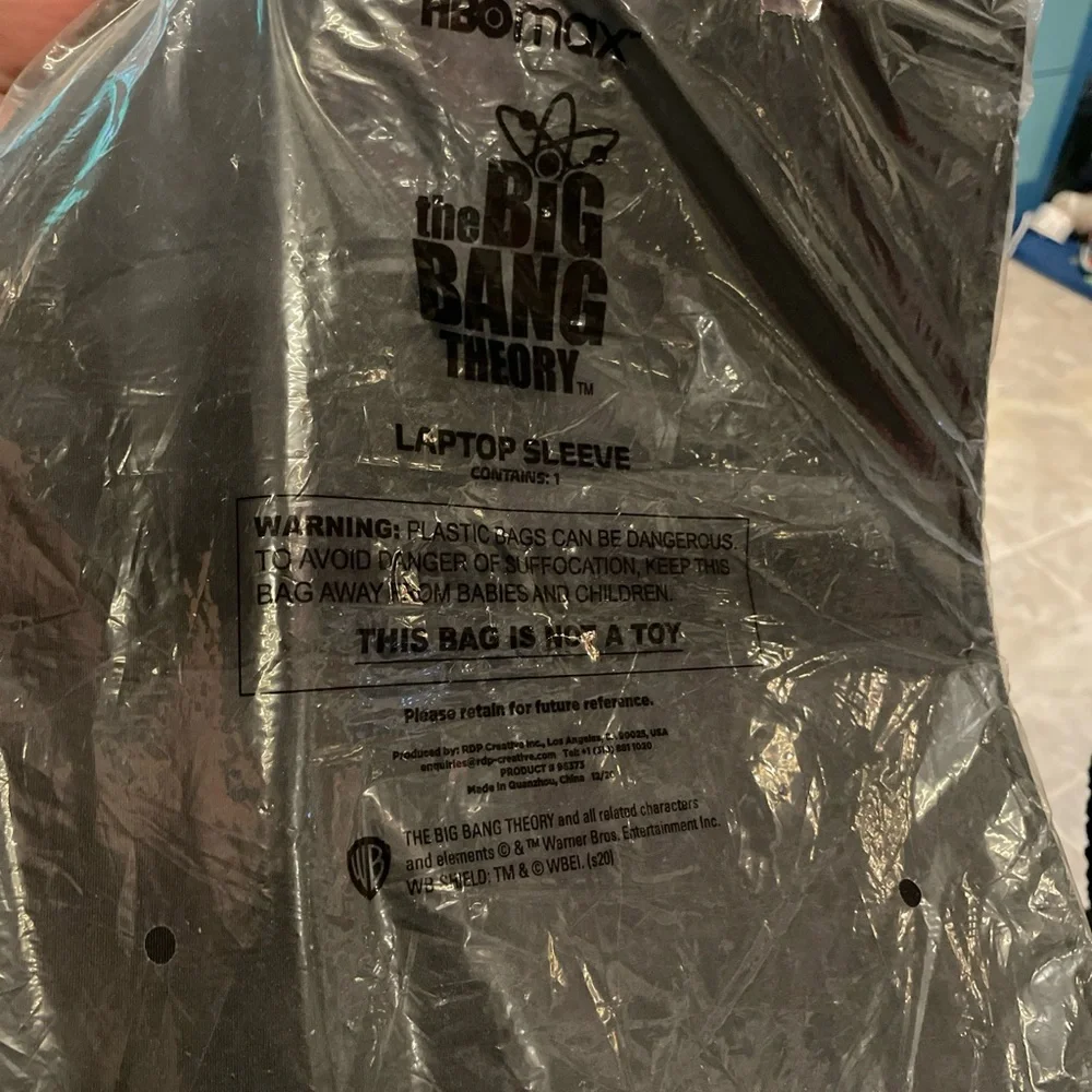 The Big Bang Theory - Cast & Crew Gift Laptop Soft Cover Bag RARE PROMO